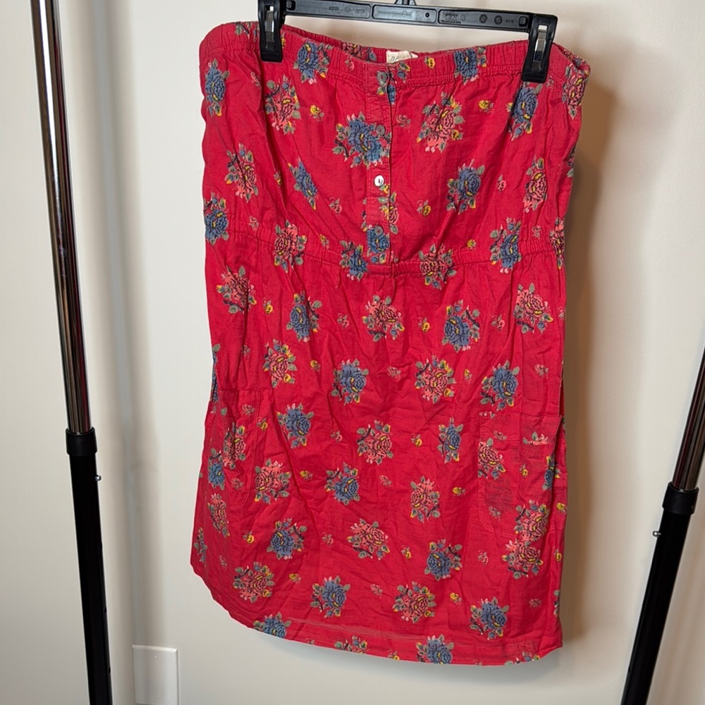 aerie Red Floral Mini Dress